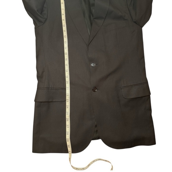 Christian Dior Black Pinstripe Blazer Sport Coat Jacket Men’s 38R IT48 - Picture 14 of 16